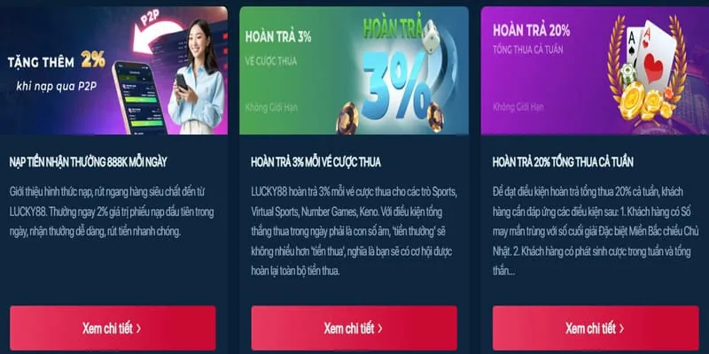 Khuyến mãi cá cược thể thao Lucky88